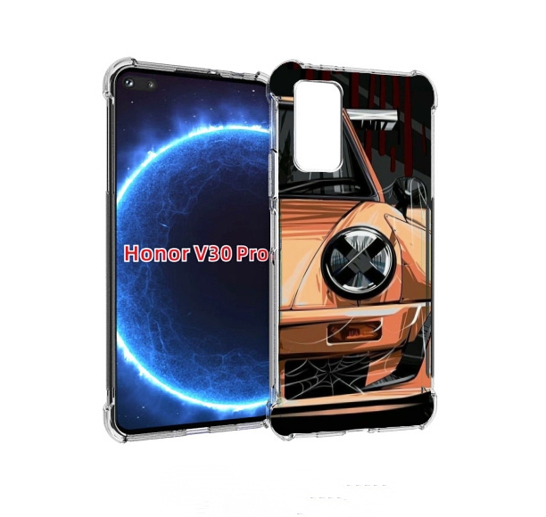 

Чехол бампер MyPads Порш мужской для Honor V30 Pro, Прозрачный, Tocco
