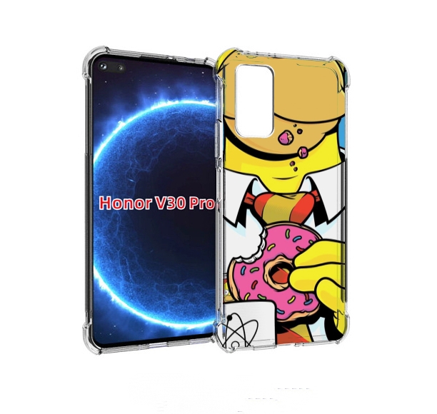 Чехол бампер MyPads Пончик для Honor V30 Pro