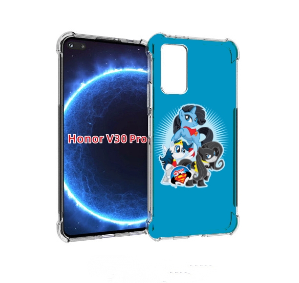 

Чехол бампер MyPads Пони-литл для Honor V30 Pro, Прозрачный, Tocco