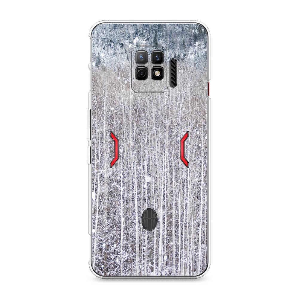 

Чехол на ZTE Nubia Red Magic 7 Pro "Снежный лес", Бежевый;серый;белый, 136050-5