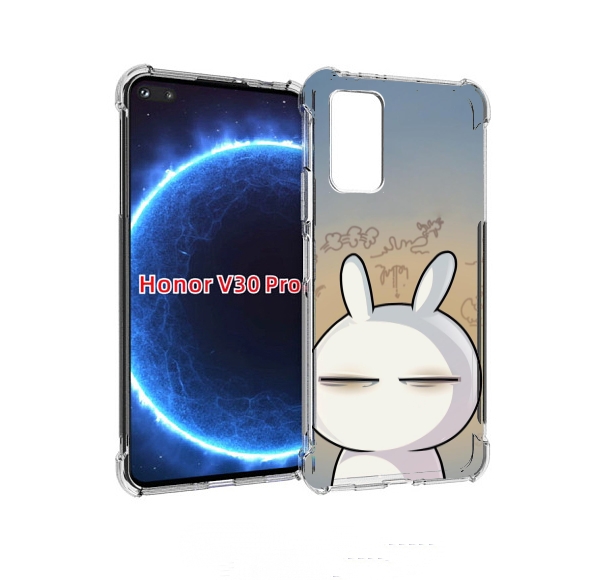 

Чехол бампер MyPads Подозрительный-зайка для Honor V30 Pr, Прозрачный, Tocco