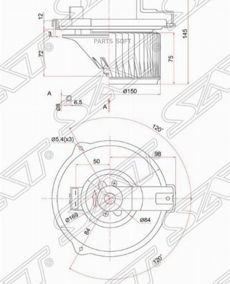 Мотор Отопителя Салона Toyota Camry Cv30/Es300 01- Sat арт. ST-87103-33081