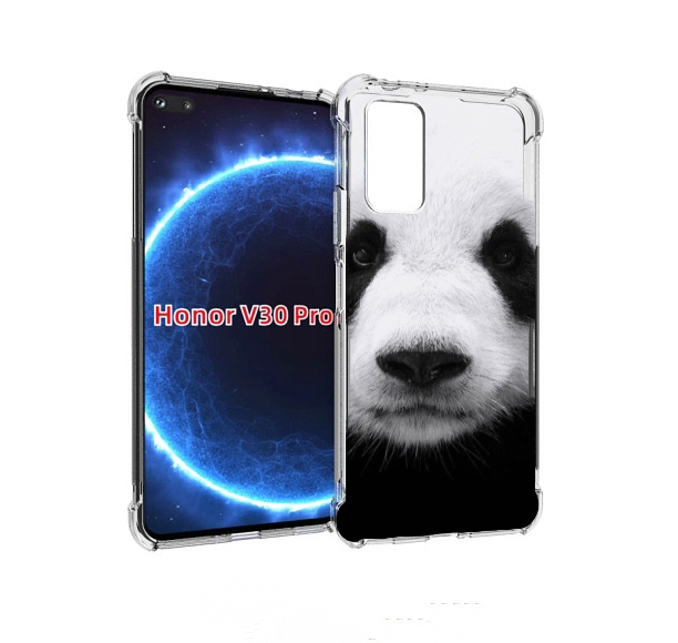 

Чехол бампер MyPads Панда-портрет для Honor V30 Pro, Прозрачный, Tocco