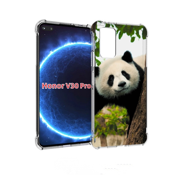 

Чехол бампер MyPads Панда-на-дереве для Honor V30 Pro, Прозрачный, Tocco