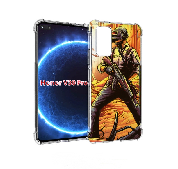 

Чехол бампер MyPads Пабг для Honor V30 Pro, Прозрачный, Tocco