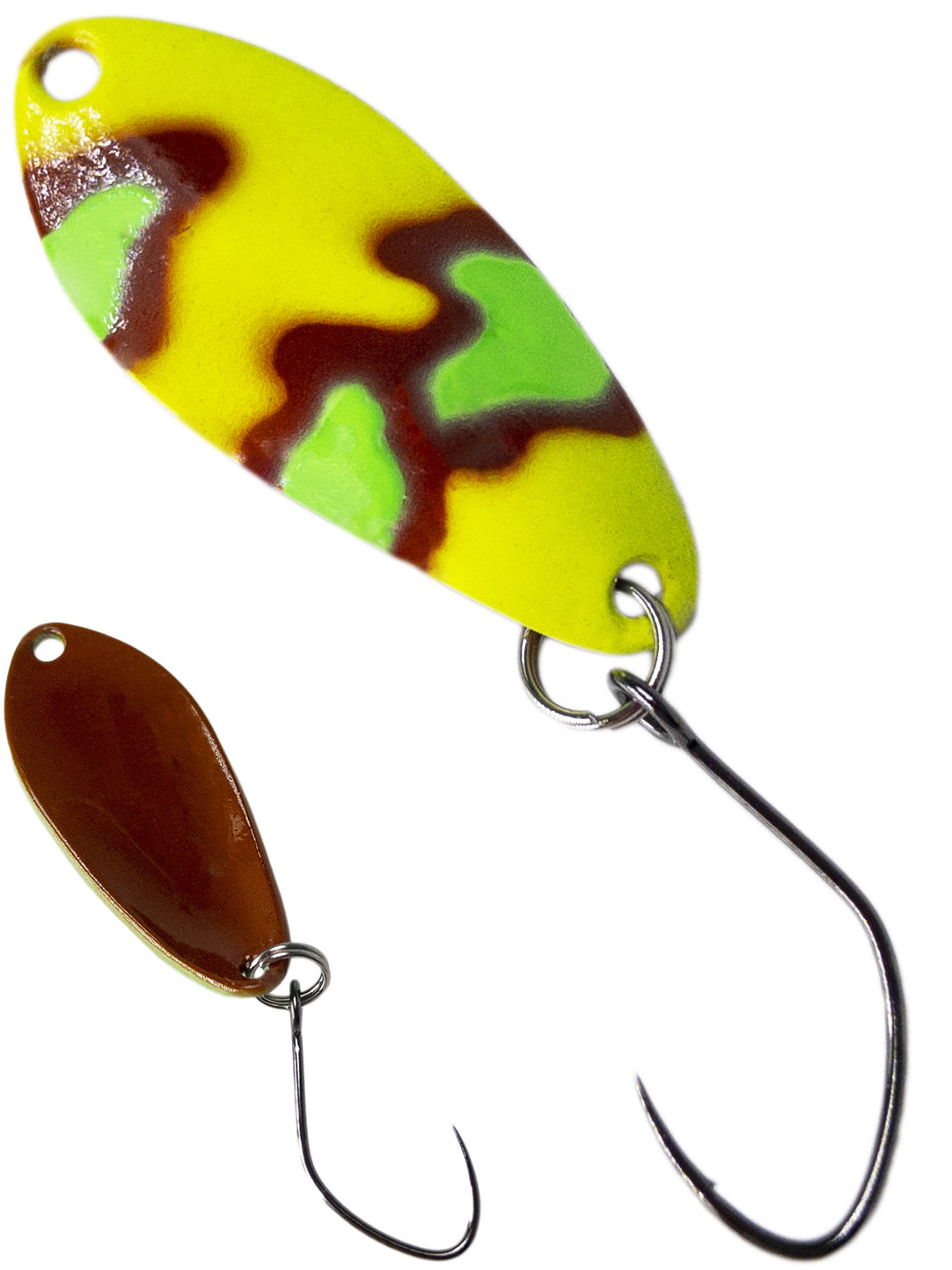 

Блесна колебалка Зябликов Пиксель 3 см. 2гр цвет 2251, Желтый;коричневый;зеленый