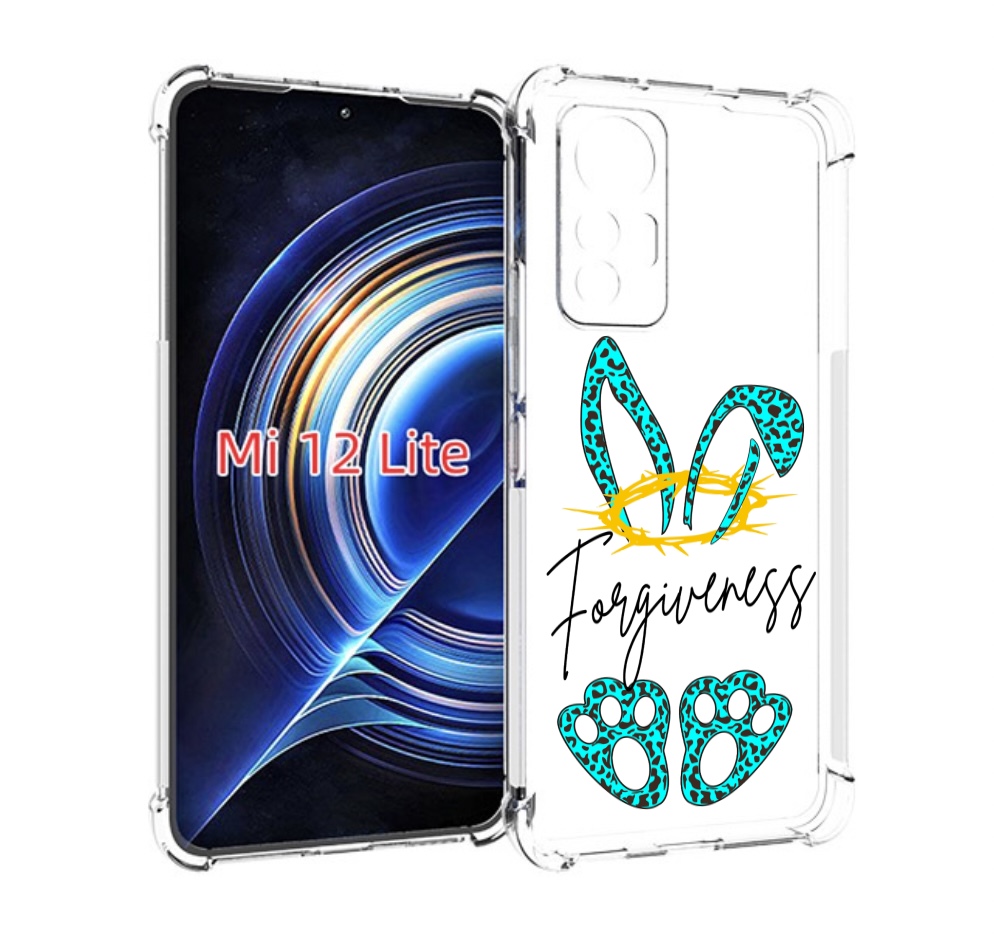 

Чехол MyPads бирюзовое лапки и ушки женский для Xiaomi 12 Lite, Прозрачный, Tocco