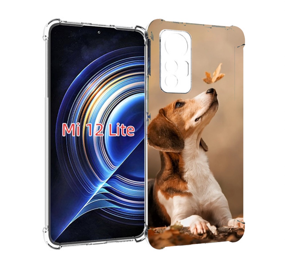 

Чехол MyPads бигль-собака для Xiaomi 12 Lite, Прозрачный, Tocco