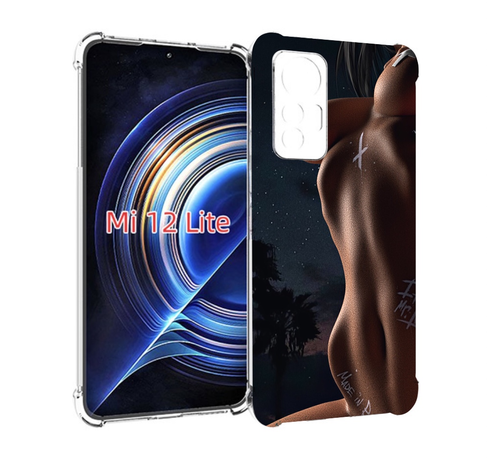 

Чехол MyPads белые-татуировки-на-теле для Xiaomi 12 Lite, Прозрачный, Tocco