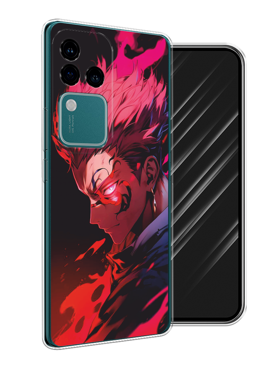

Чехол Awog на Vivo V30 Pro/S18 Pro "Взгляд Сукуны", Розовый;красный;черный, 269950-1