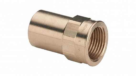 

Viega бронзовое соединение-вставка с внутренней резьбой 15xRp1/2" Sanpress, Коричневый