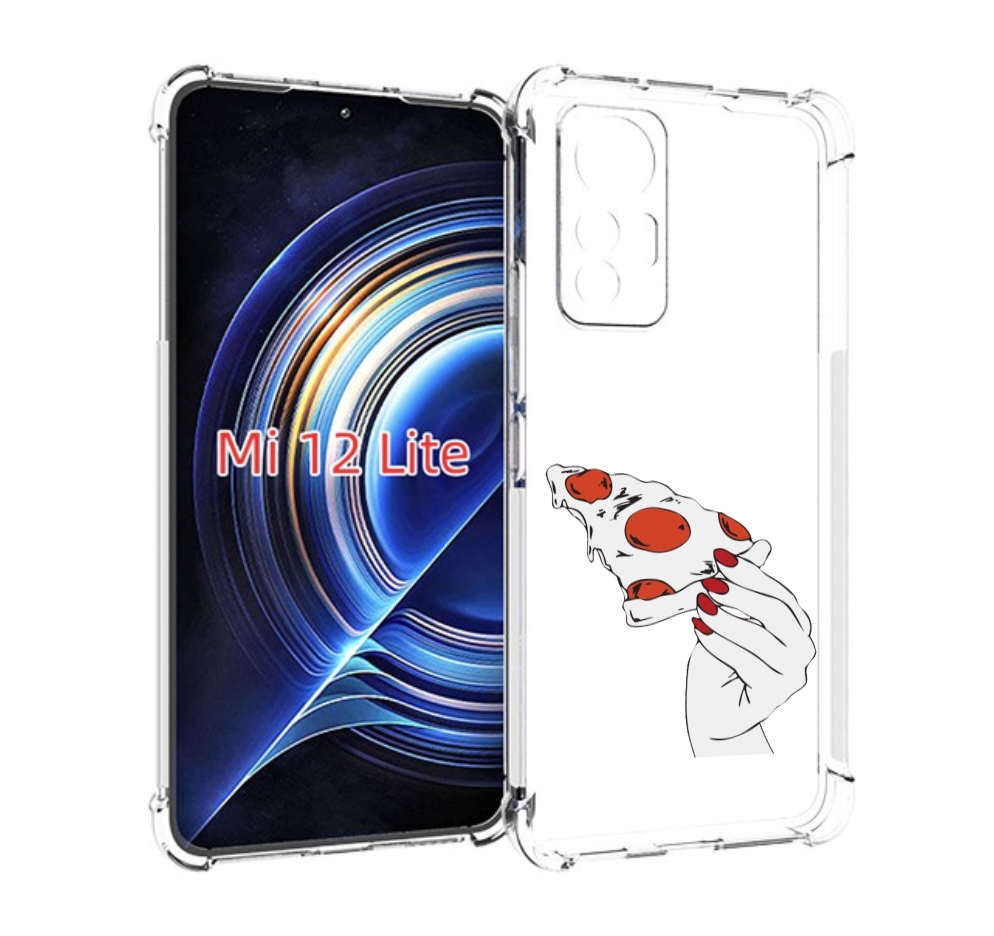 

Чехол MyPads белая-пицца для Xiaomi 12 Lite, Прозрачный, Tocco