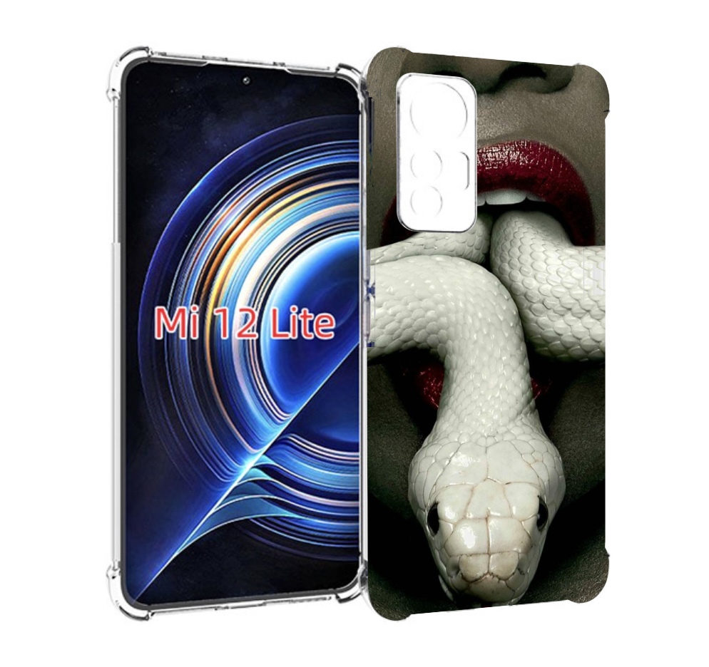 

Чехол MyPads белая-змея для Xiaomi 12 Lite, Прозрачный, Tocco