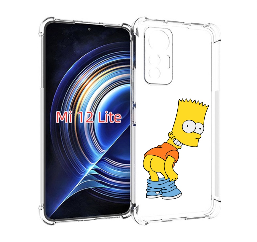 

Чехол MyPads барт-симпсон-довольный для Xiaomi 12 Lite, Прозрачный, Tocco