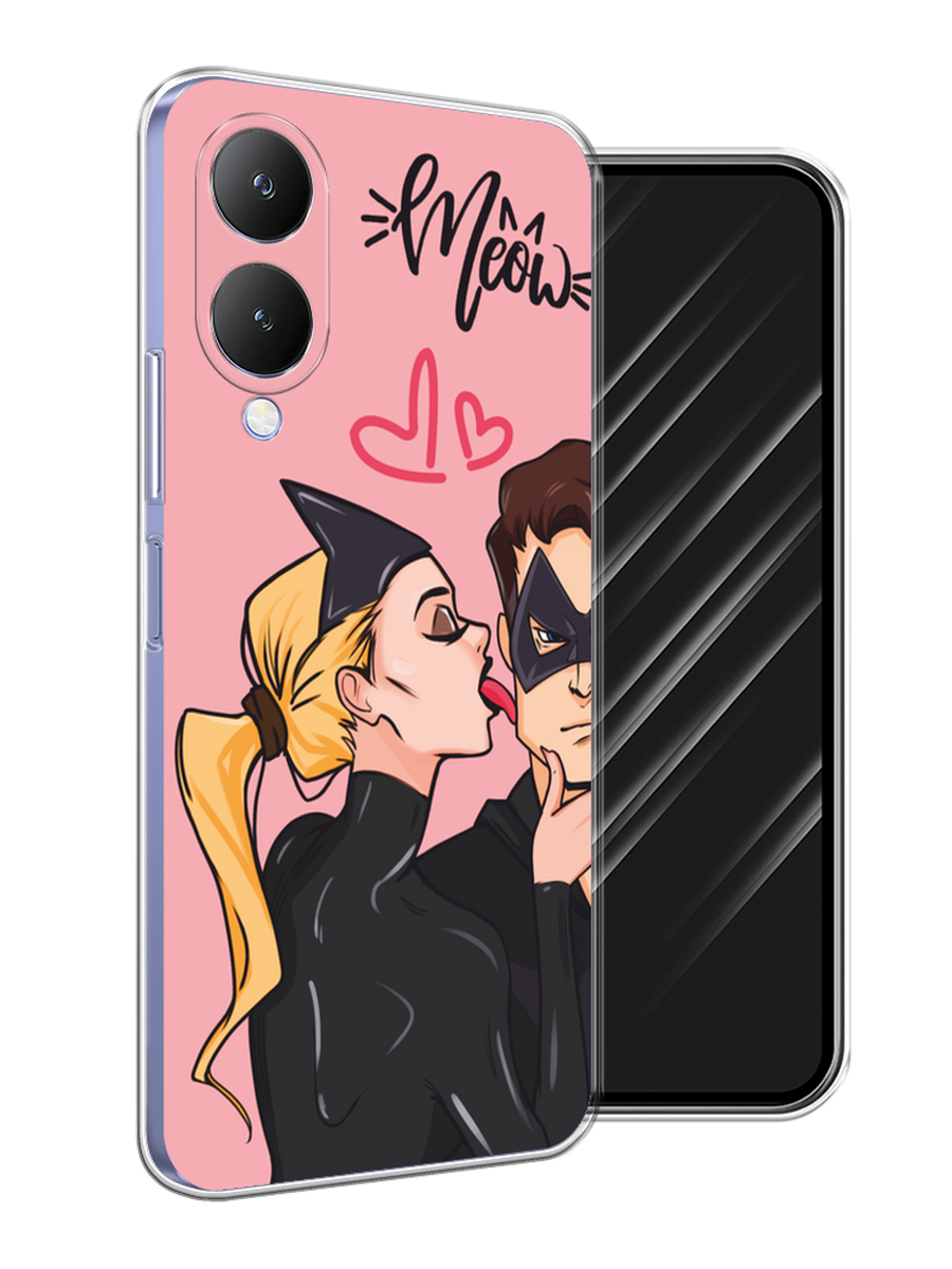 

Чехол Awog на Vivo Y17s "Kiss of Cat Woman", Розовый;черный;бежевый, 269850-1