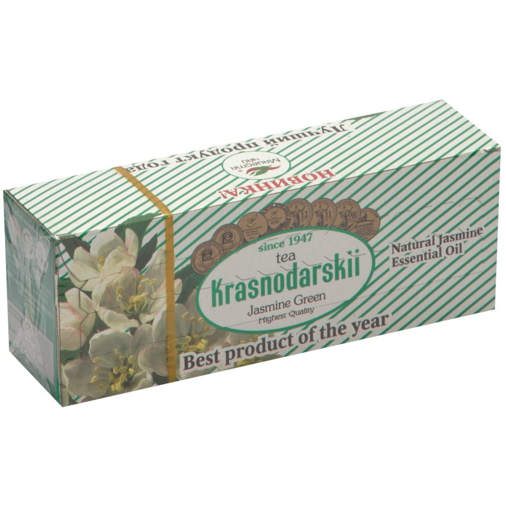 

Чай зеленый Краснодарский с 1947 года с ароматом жасмина 1,5 г х 25 шт