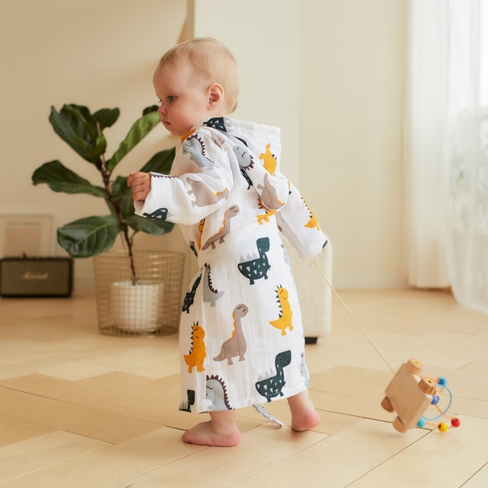 

Халат детский LoveLife Р00015680, белый, 92, Soft cotton: KIDS