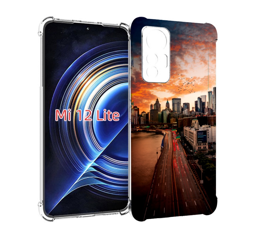

Чехол MyPads американский город фото для Xiaomi 12 Lite, Прозрачный, Tocco