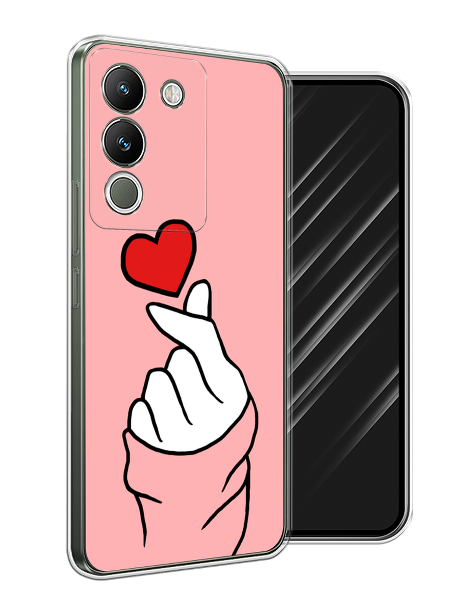 

Чехол Awog на Vivo V29e 5G "Милое сердечко", Белый;красный;черный, 269650-1