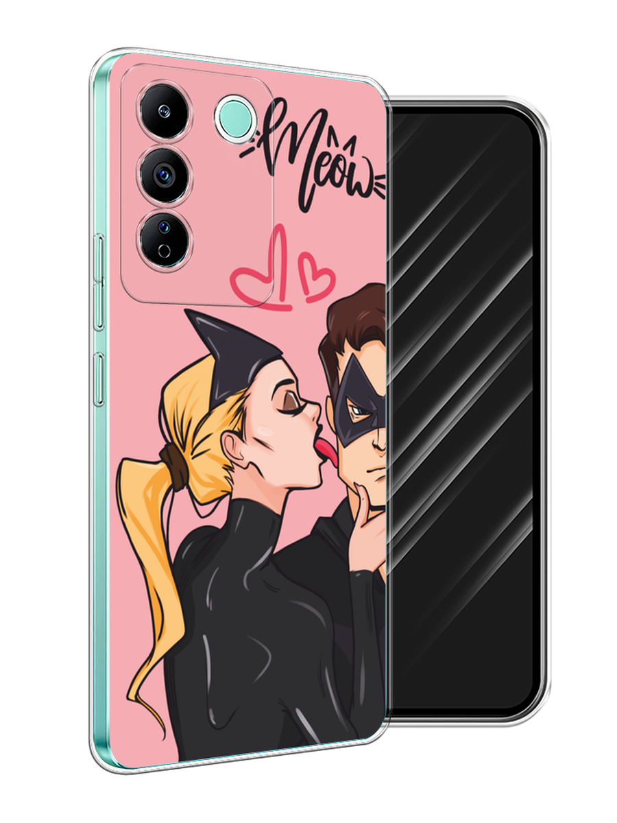 

Чехол Awog на Vivo T2 4G "Kiss of Cat Woman", Розовый;черный;бежевый, 269550-1