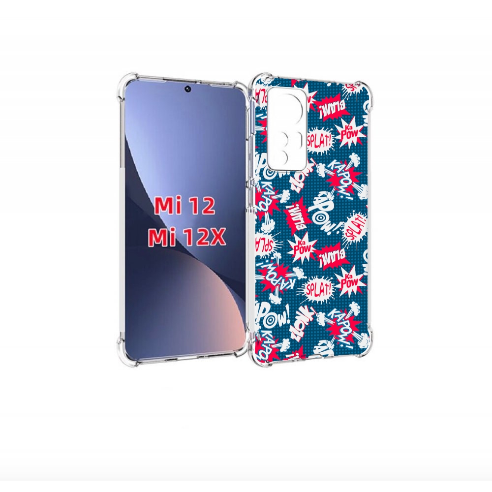 

Чехол бампер MyPads взрывной-принт для Xiaomi 12., Прозрачный, Tocco