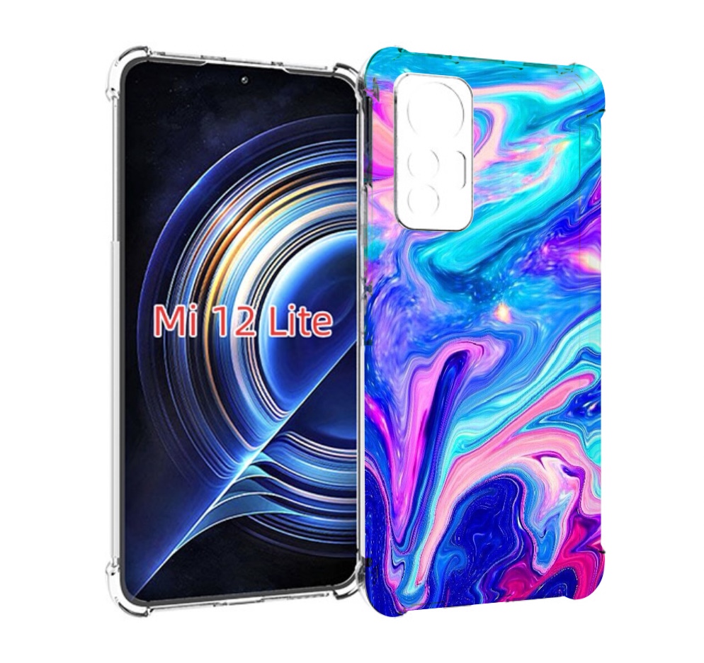 

Чехол MyPads акварельные-краски для Xiaomi 12 Lite, Прозрачный, Tocco