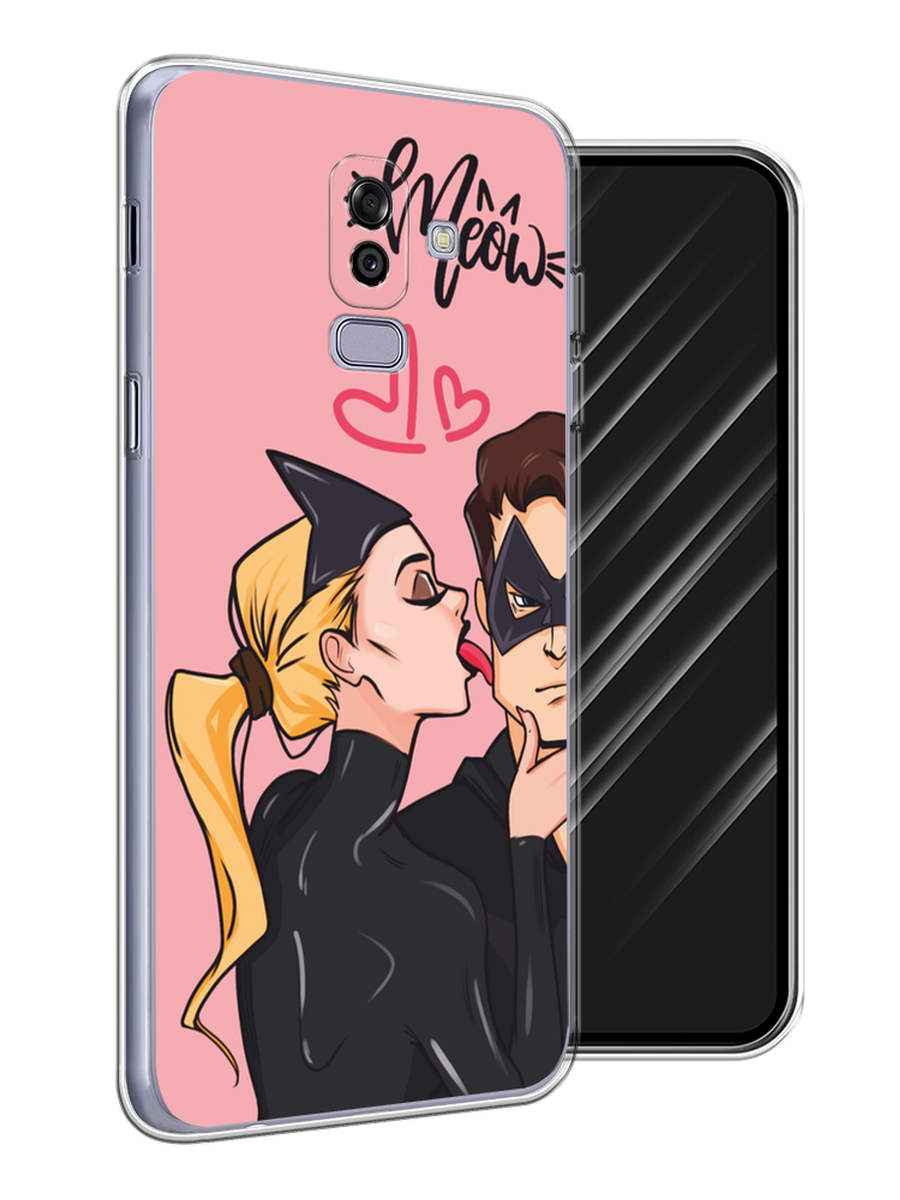 

Чехол Awog на Samsung Galaxy J8 "Kiss of Cat Woman", Розовый;черный;бежевый, 26550-1
