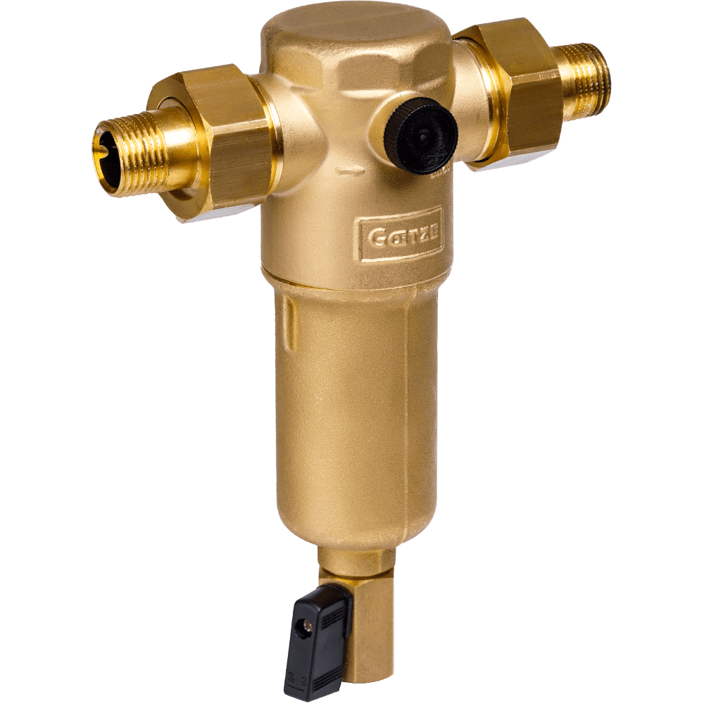 Фильтр Goetze FM07-3/4H для горячей воды, с промывочным краном фильтр goetze fm07 3 4h для горячей воды с промывочным краном