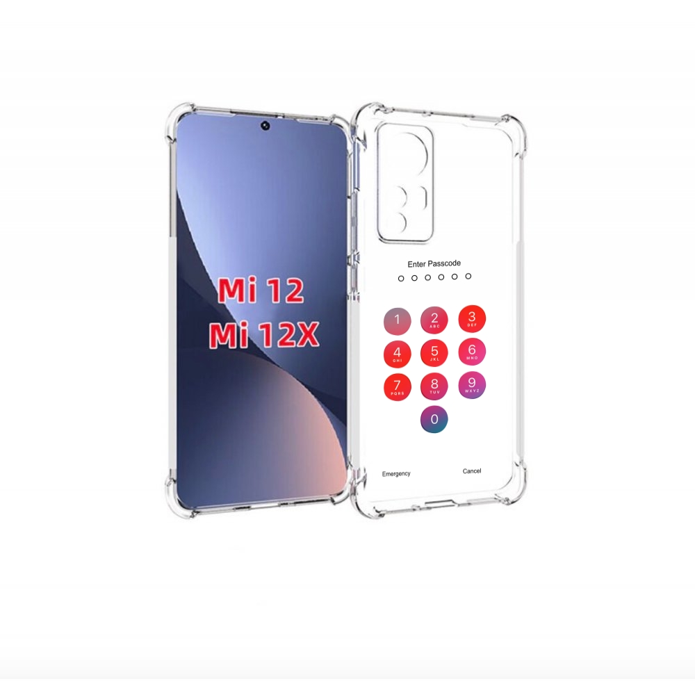 

Чехол бампер MyPads введите-пароль для Xiaomi 12., Прозрачный, Tocco