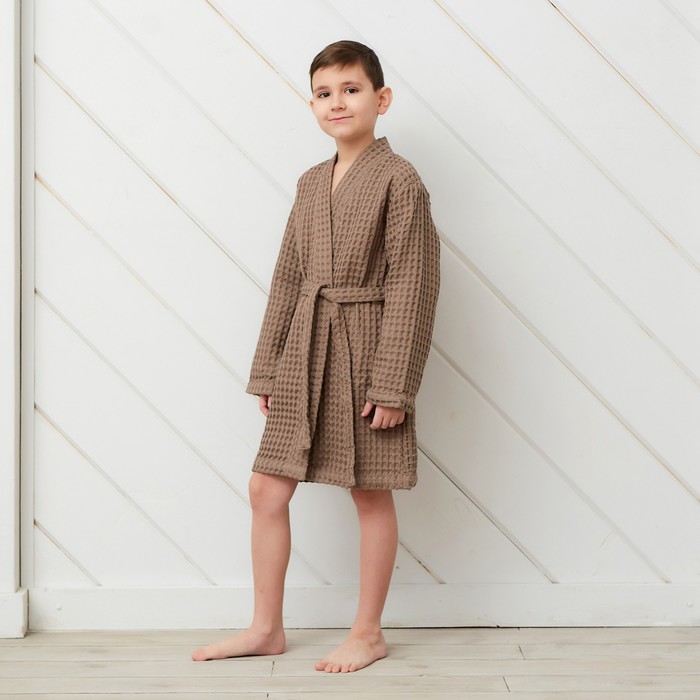 

Халат детский Крошка Я Р00000028, коричневый, 110, BOHO style
