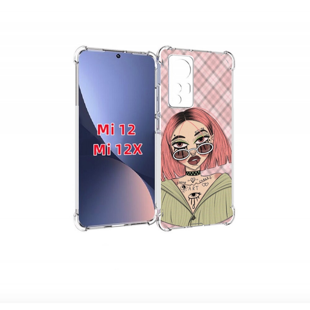 

Чехол бампер MyPads бунтарка-девочка для Xiaomi 12., Прозрачный, Tocco