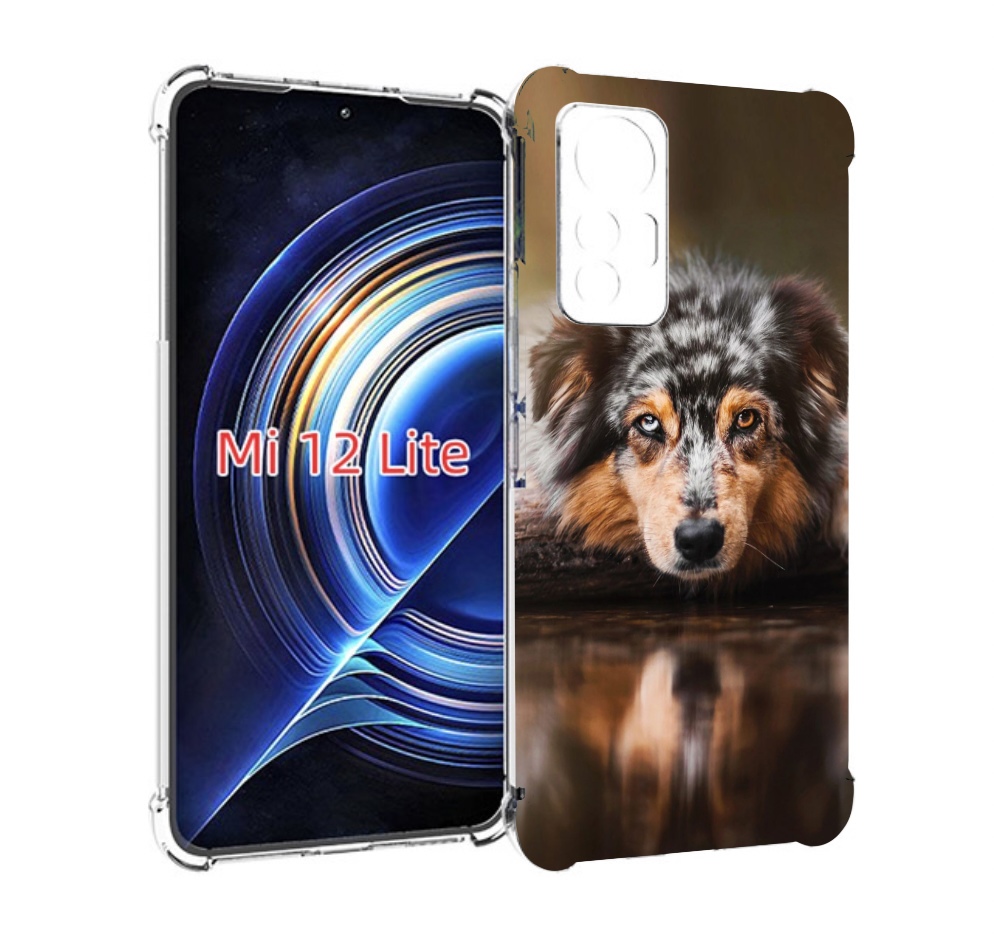 

Чехол MyPads австралииская овчарка для Xiaomi 12 Lite, Прозрачный, Tocco