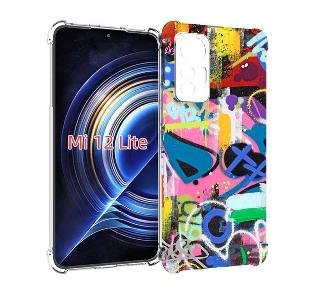 

Чехол MyPads абстракция-графити для Xiaomi 12 Lite, Прозрачный, Tocco