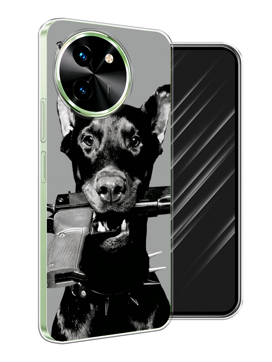 

Чехол Awog на Vivo T3x/Y38 5G "Доберман", Серый, 2610650-1