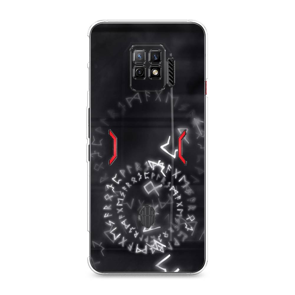 

Чехол на ZTE Nubia Red Magic 7 Pro "Руны", Серый;черный, 136050-3