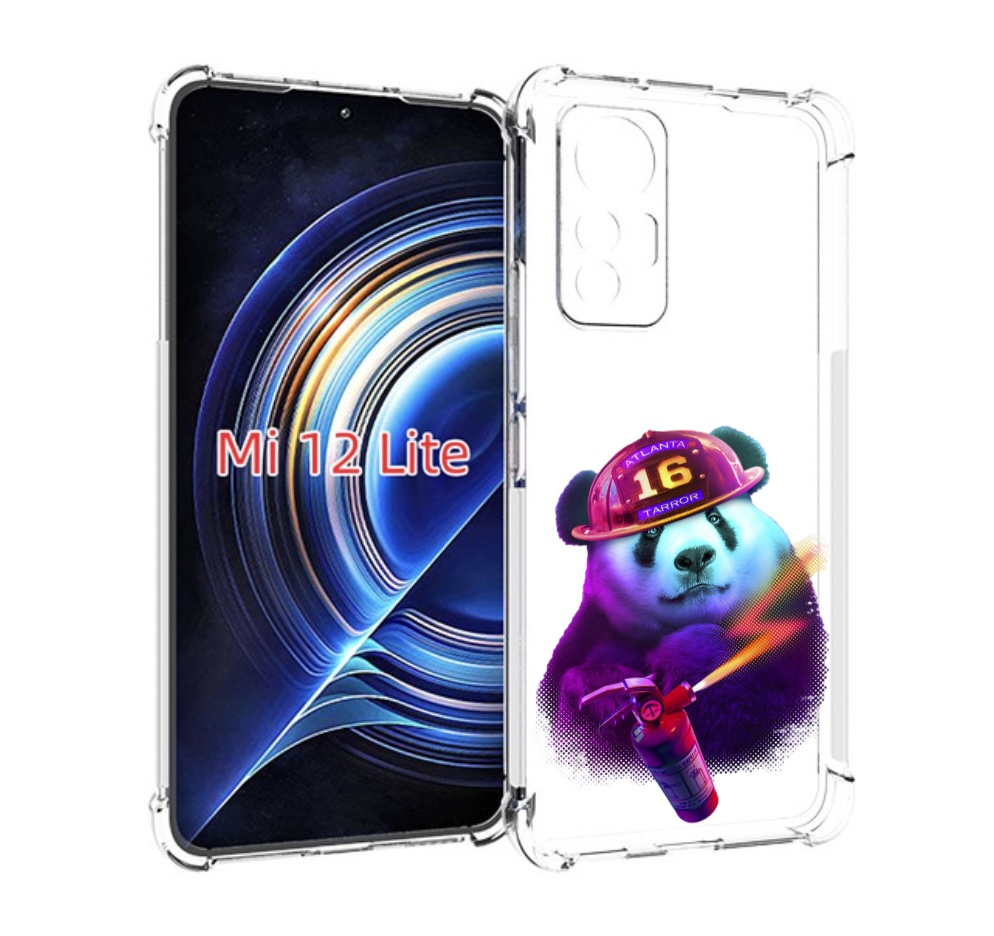 

Чехол MyPads Яркая панда детский для Xiaomi 12 Lite, Прозрачный, Tocco