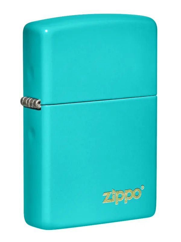 

Зажигалка бензиновая ZIPPO Classic с покрытием Flat Turquoise, латунь/сталь, бирюзовая, гл, Голубой, Classic