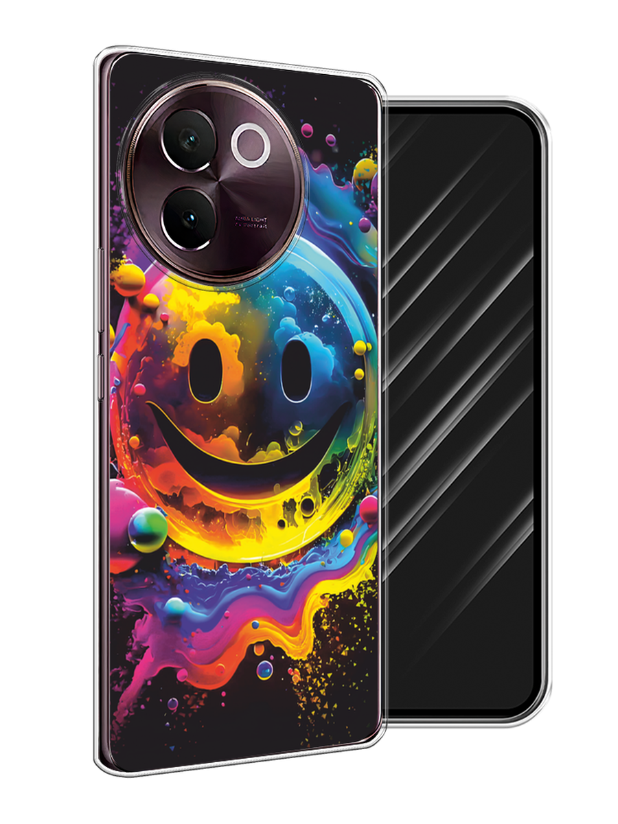 

Чехол Awog на Vivo V30e "Кислотный смайл", Фиолетовый;желтый;синий, 2610550-1