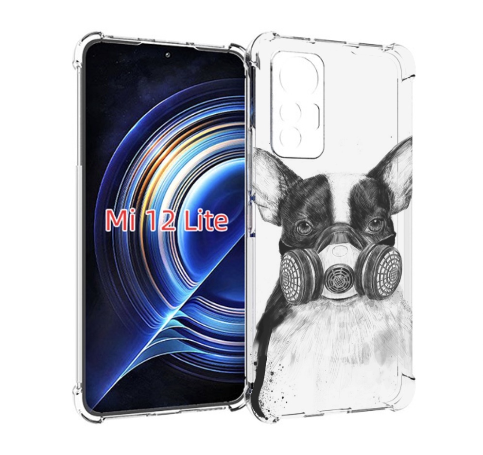

Чехол MyPads Французский бульдог для Xiaomi 12 Lite, Прозрачный, Tocco