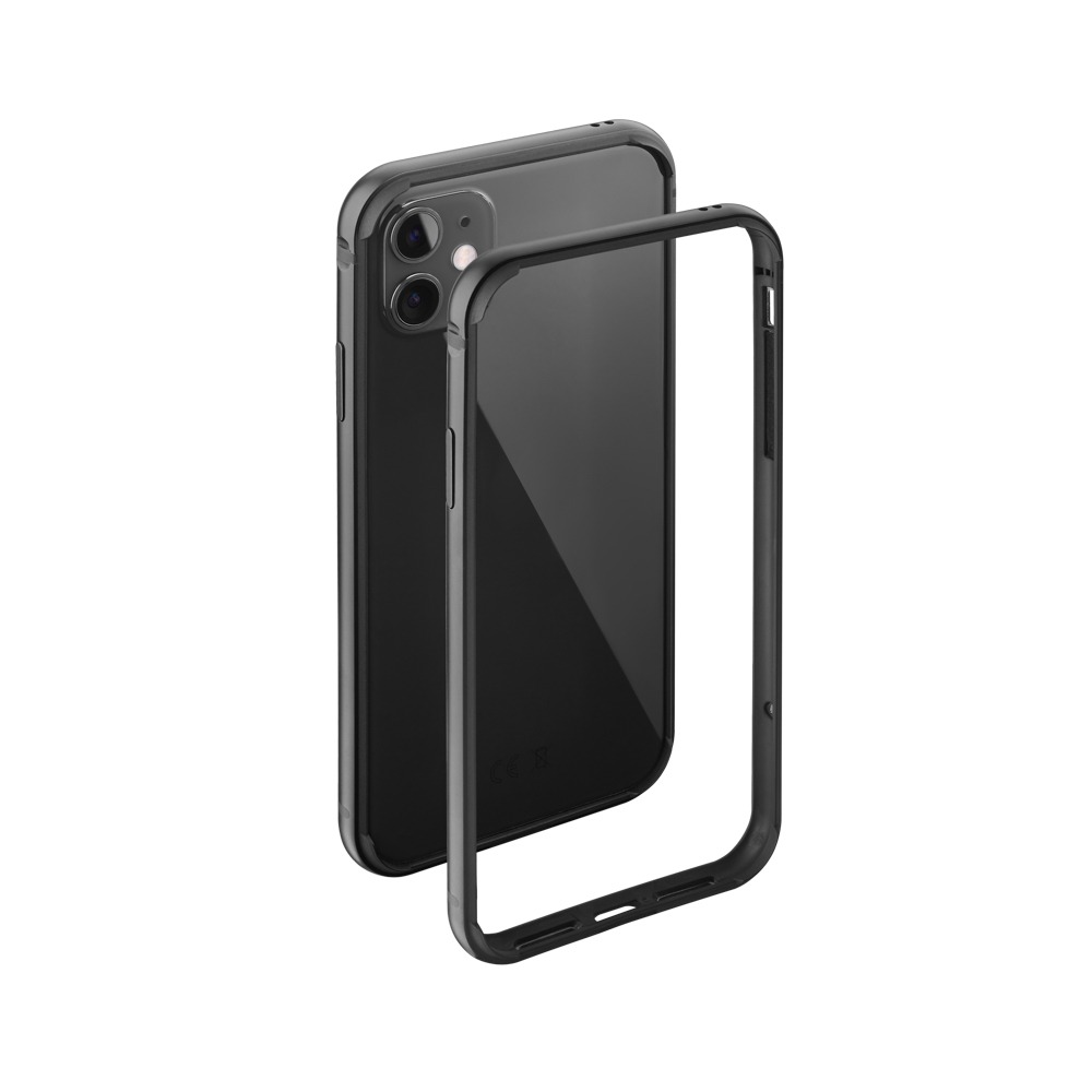 фото Чехол защитный alum bumper для apple iphone 11, чёрный, deppa