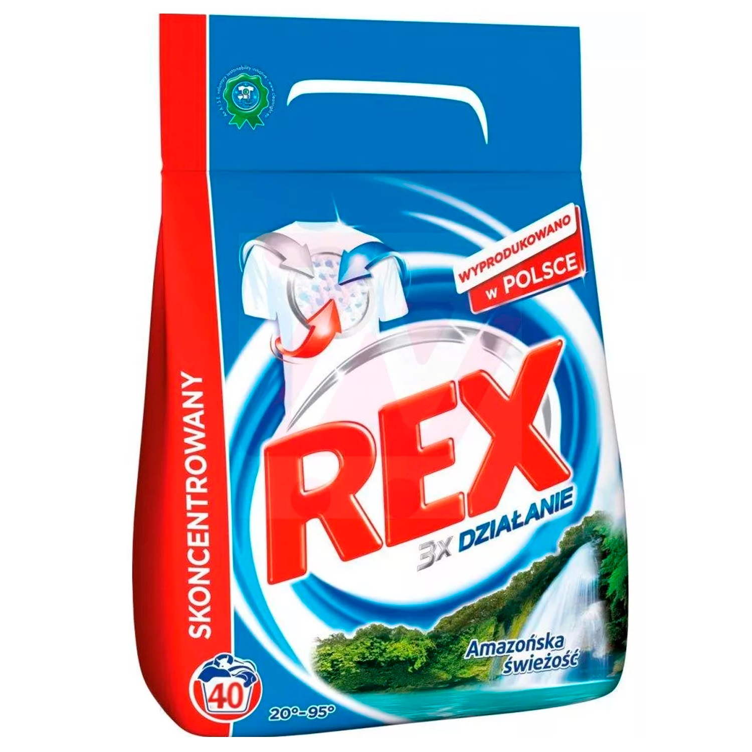 Стиральный порошок Burnus REX 3x Active Color для белого белья, 1,5 кг