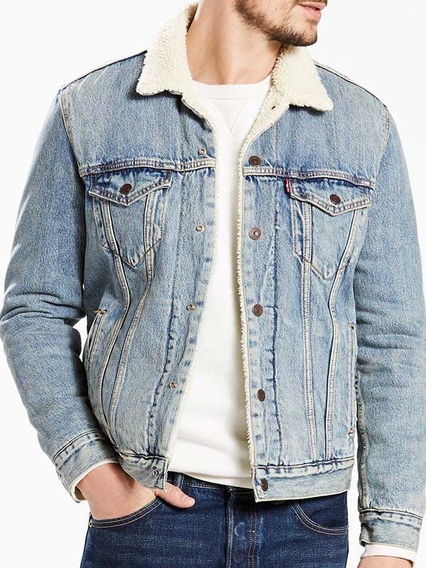

Джинсовая куртка мужская Levi's 16365-0044 синяя XL, Синий, 16365-0044