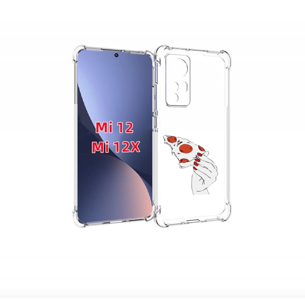 

Чехол бампер MyPads белая-пицца для Xiaomi 12., Прозрачный, Tocco
