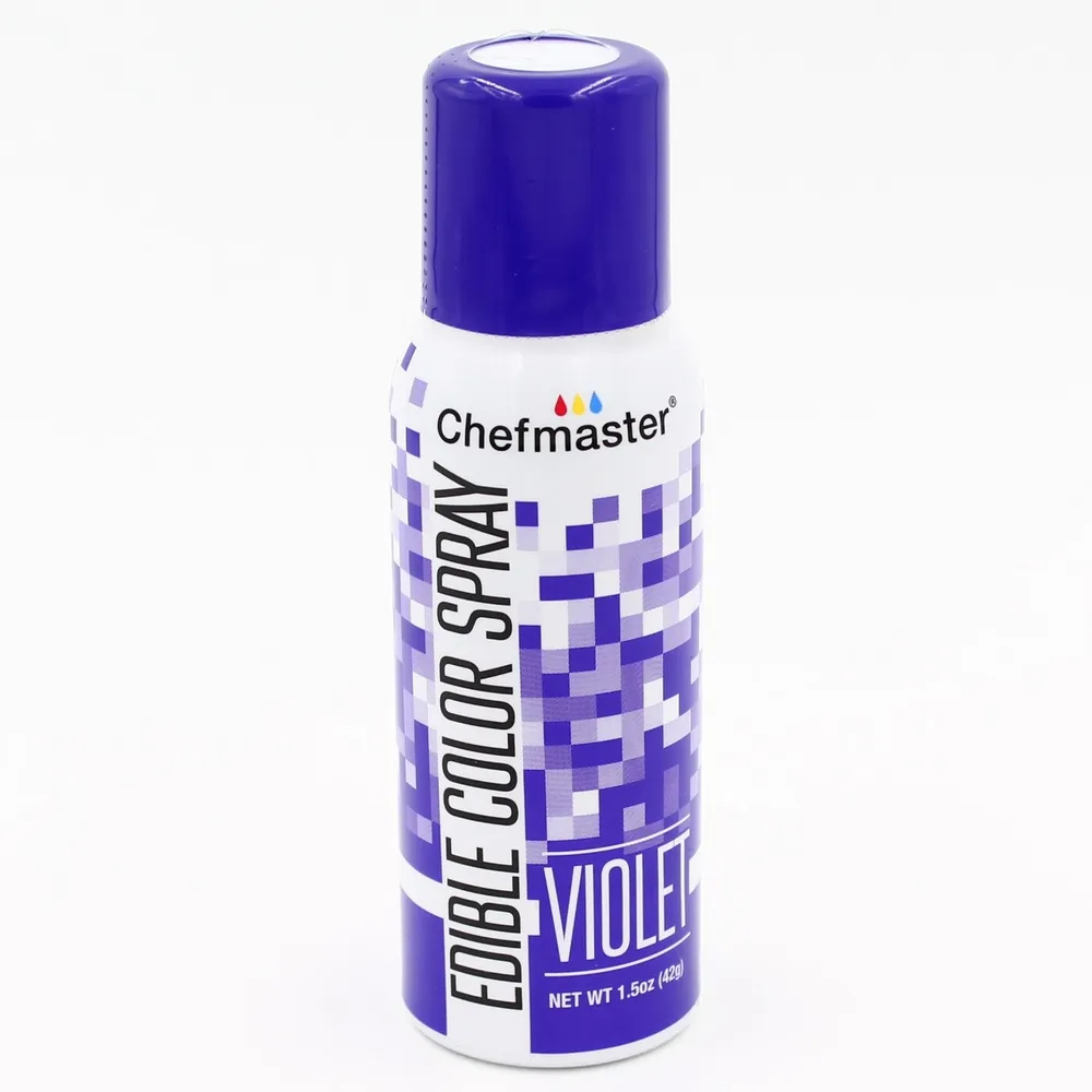 

Краска в виде спрея Фиолетовая Edible Violet Spray Chefmaster, 42 гр.