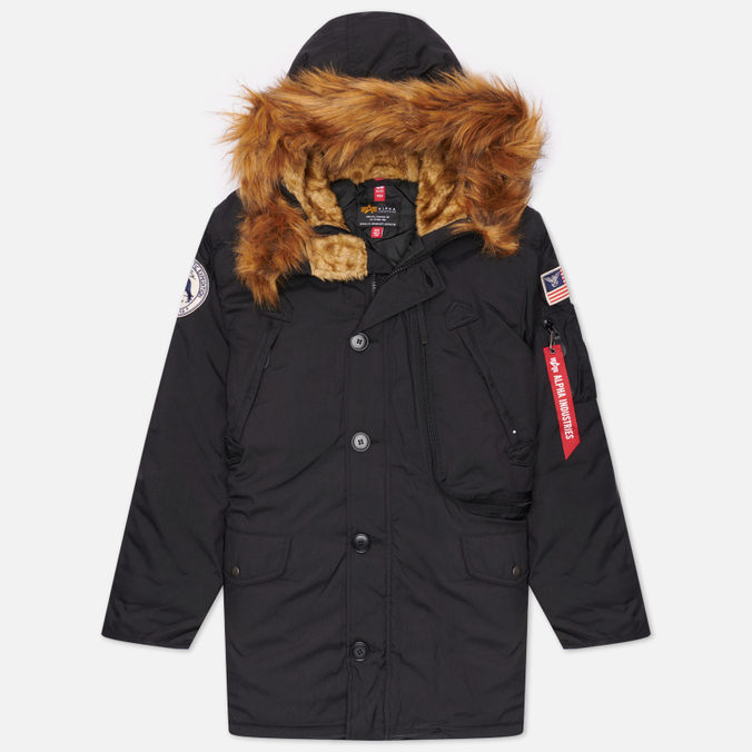 

Парка мужская Alpha Industries MJN49503C1-001 черная XXL, MJN49503C1-001