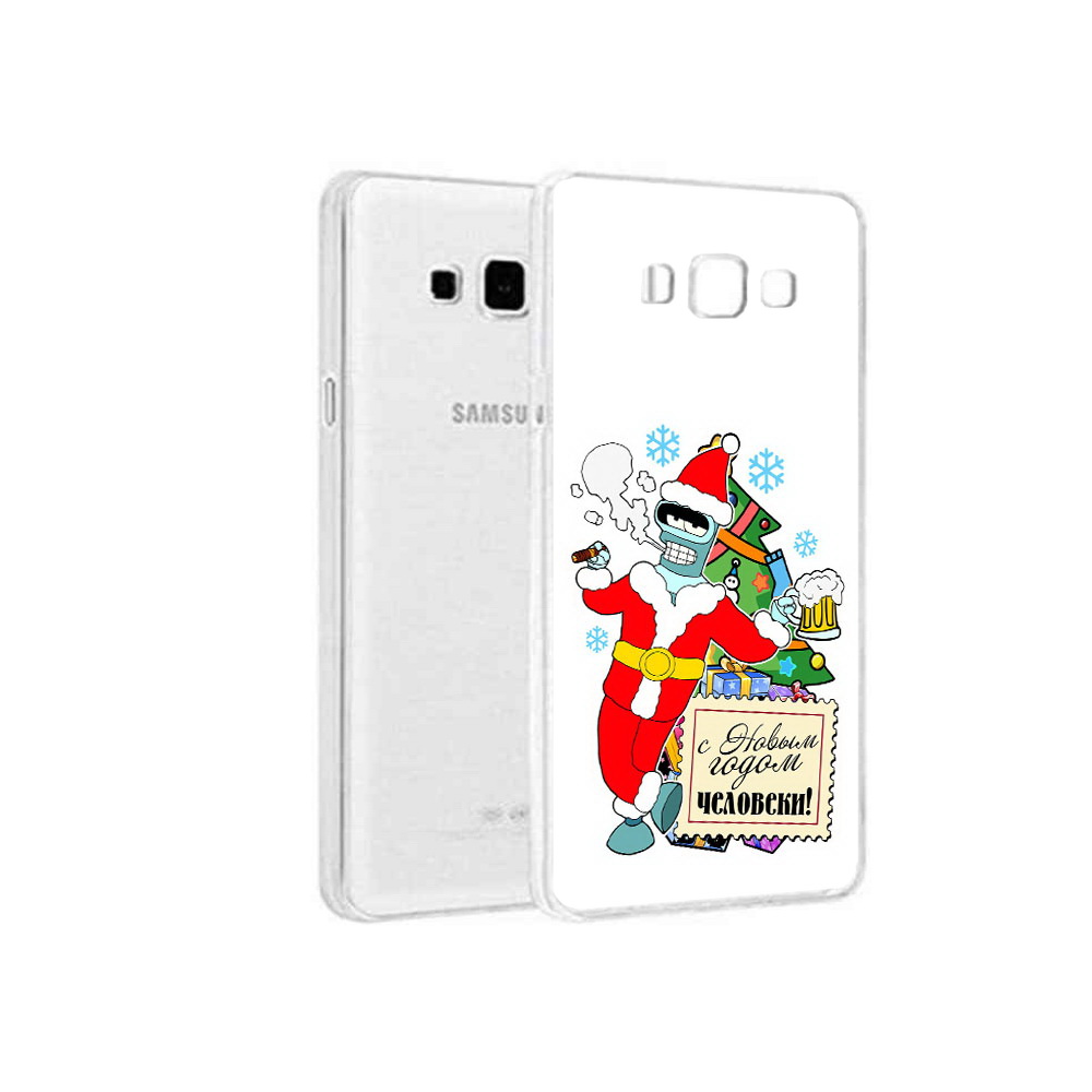 Чехол MyPads Tocco для Samsung Galaxy A8 С новым годом человеки