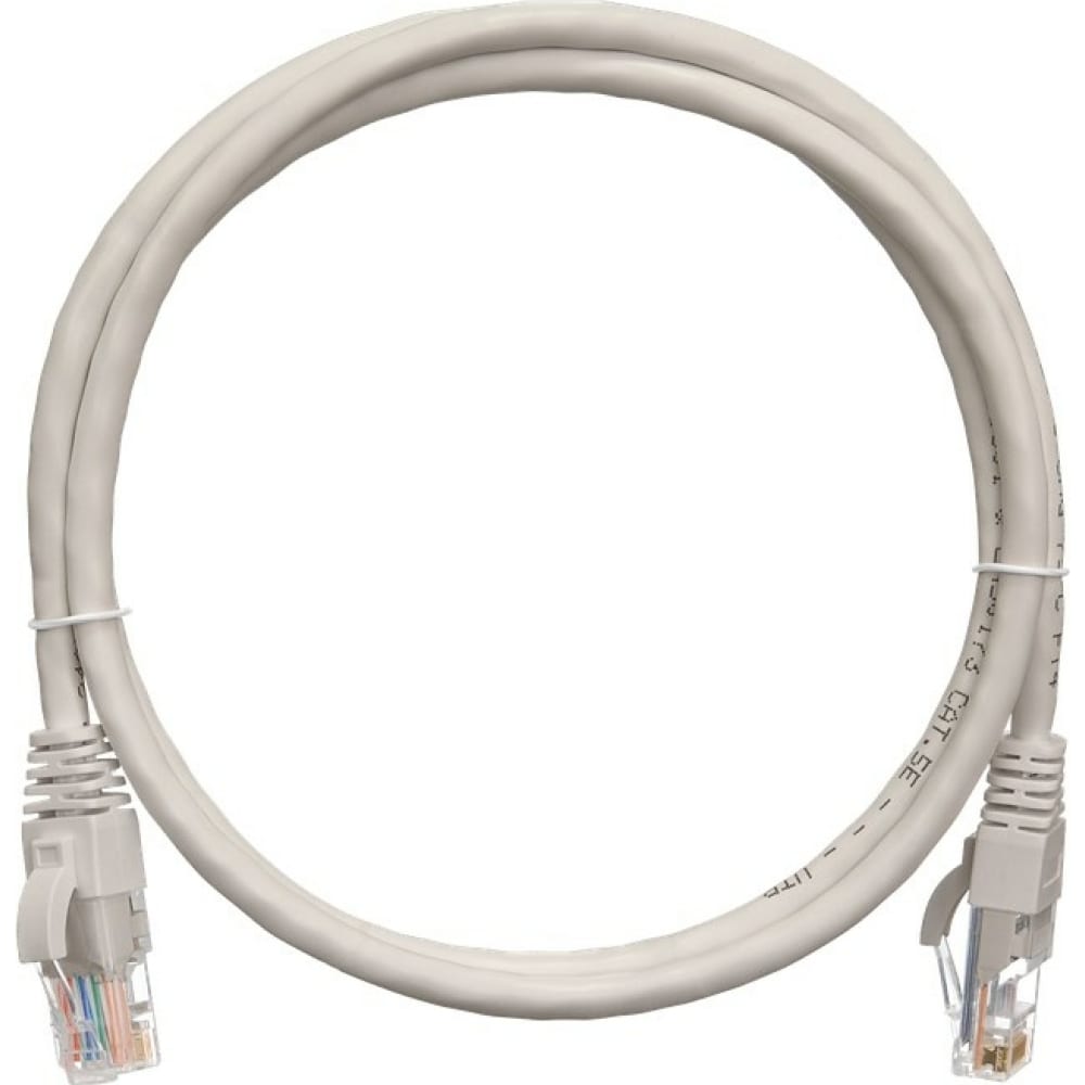 

NIKOMAX Коммутационный шнур U/UTP 4 пары, серый, 2м NMC-PC4UD55B-020-C-GY