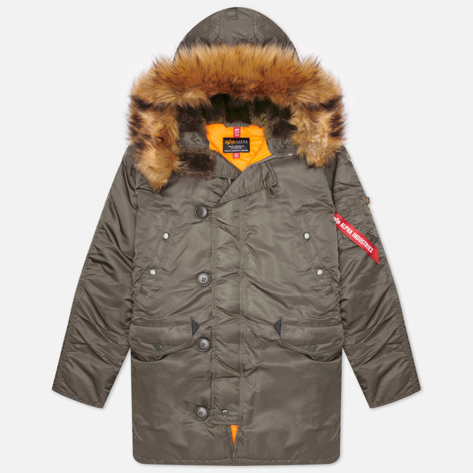 фото Парка мужская alpha industries mjn31210c1-025 серая l