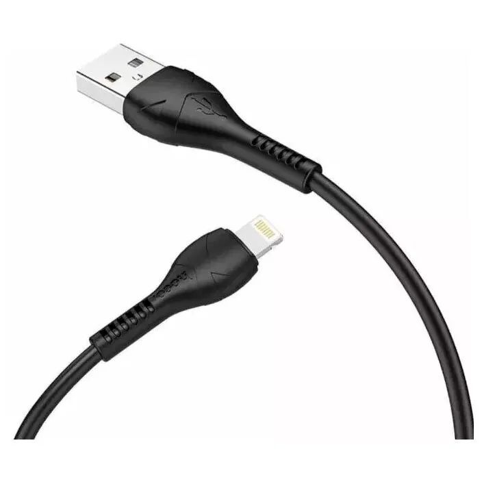 

Кабель HOCO X37 USB - Lightning 1м, 2.4A силикон, черный