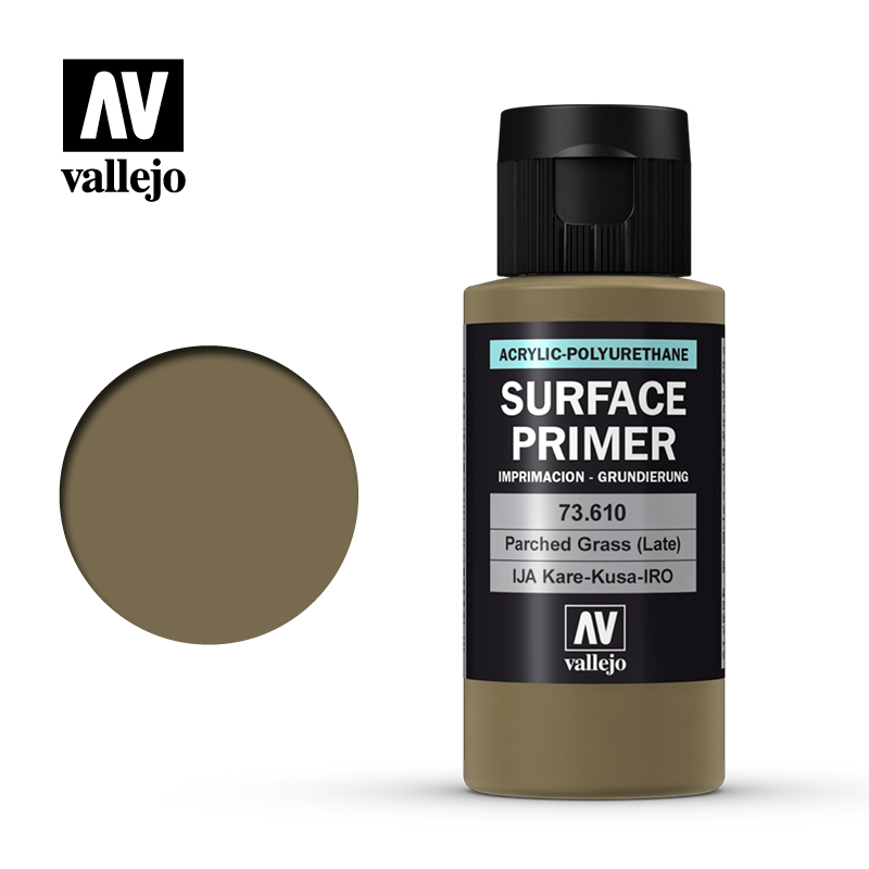 

краска vallejo серии surface primer - parched grass (late) 73610, грунтовка (60 мл), Зеленый